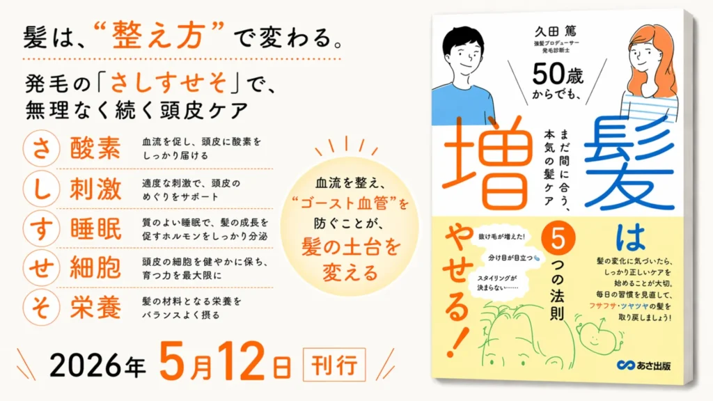 書籍『50歳からでも髪は増やせる！ 』